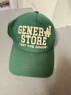General Store Green Embroidered Baseball Cap